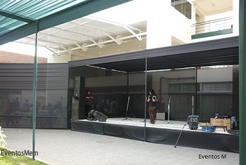 alquiler estrado para eventos y fiestas