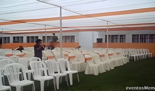 toldos mesas sillas para evento lanzamiento de productos